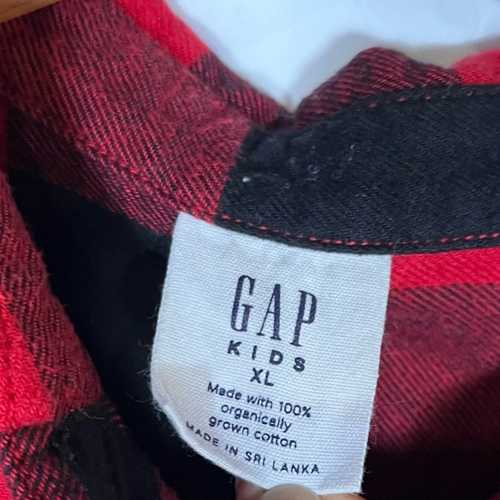 Gap Kids Flannel Button Up Size XL Christmas‎